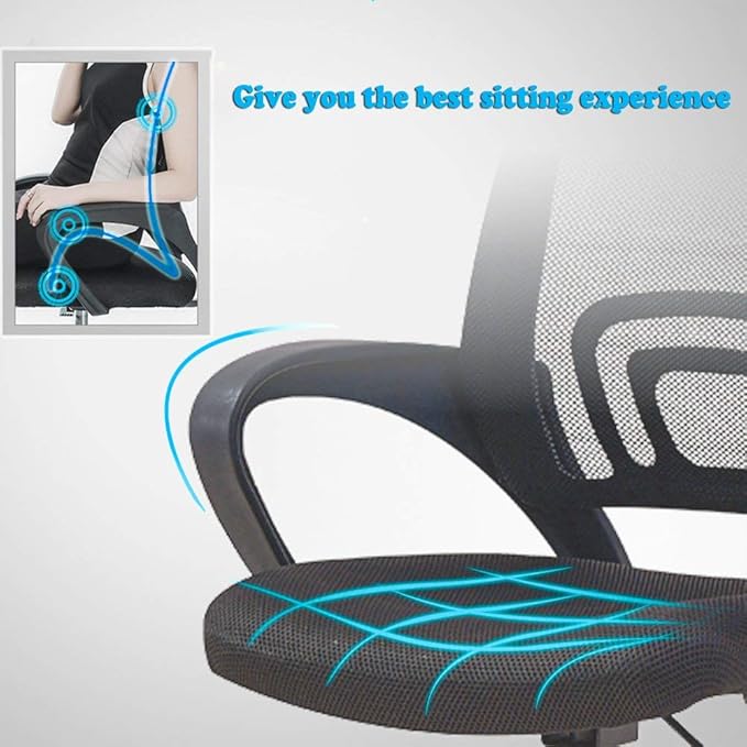 BestOffice Mesh Computer Back Support Modern Executive Adjustable Task Rolling - Image 7