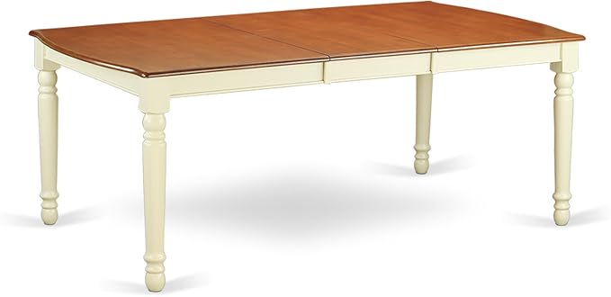 East West Furniture DOVE9-WHI-W 9 Piece Dining Room Table Set Includes a - Image 5