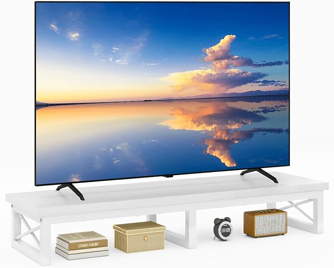 IBUYKE 45" Large TV Riser for 32-60 inch TV, Tabletop Short TV Stand - Image 10