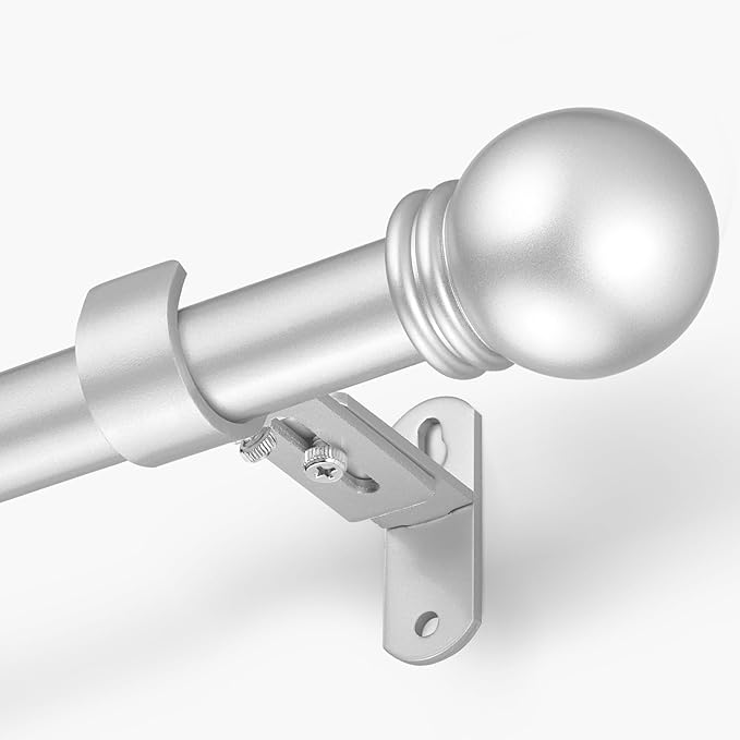 Curtain Rods for Windows 16 to 150 Inches, Curtain Rod Max Adjustable Length of by AMZSEVEN