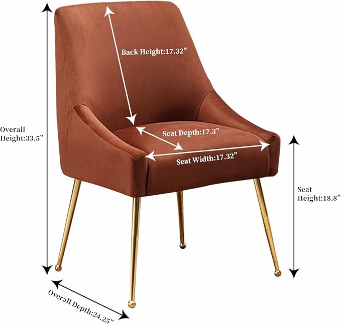 Modern Velvet Dining Chairs Set of 4, Contemporary Upholstered Furniture - Image 3