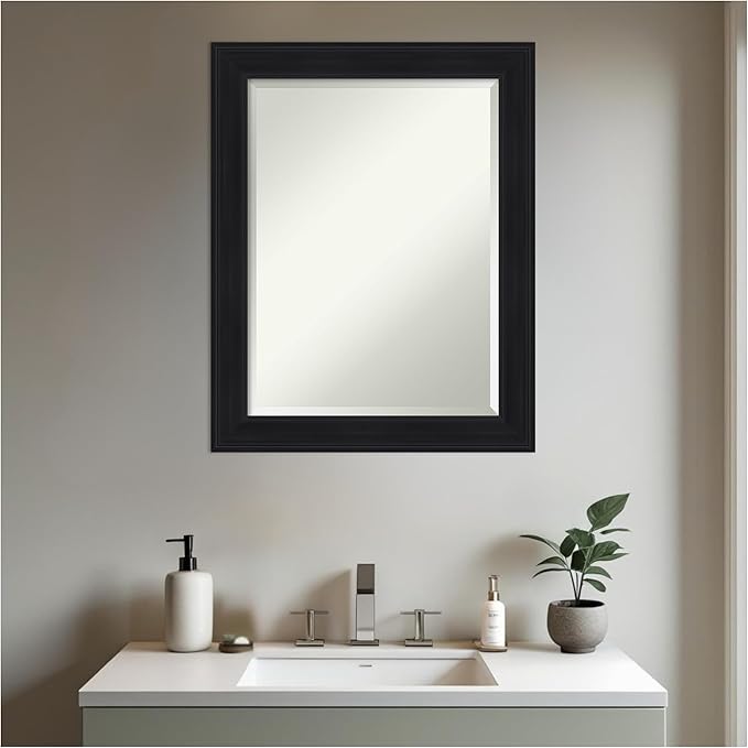 Amanti Art Black Bathroom Mirror - Image 4