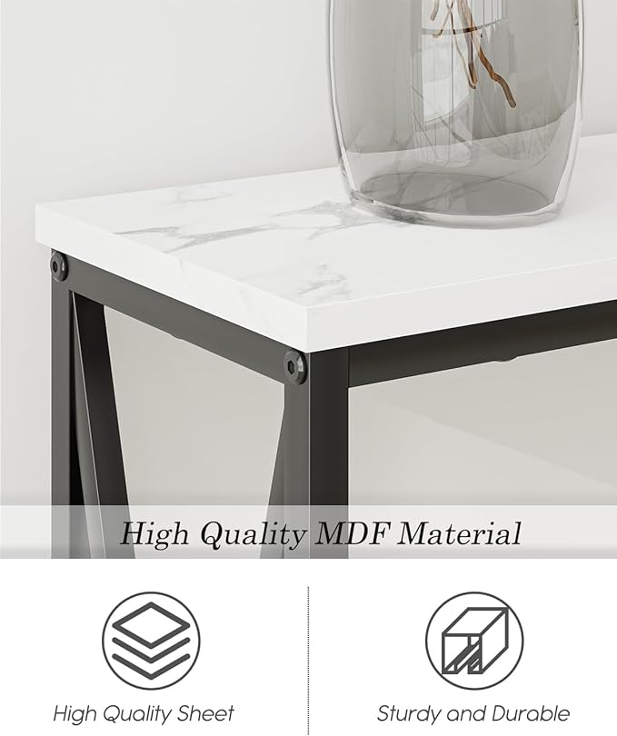 Masupu 70.9" Console Table, Modern Narrow Long Sofa Table Behind Couch - Image 4