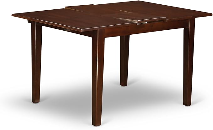 East West Furniture NODA5-MAH-C 5 Piece Dining Table Set - Image 5