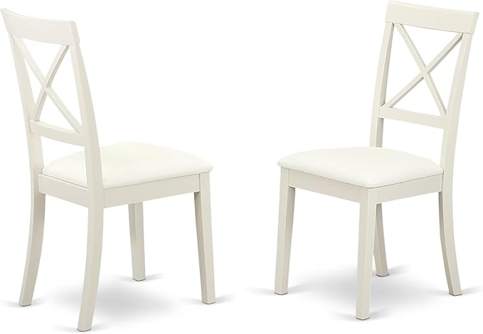 East West Furniture HBBO5-LWH-C 5 Piece Modern Dining Table Set Includes a - Image 4