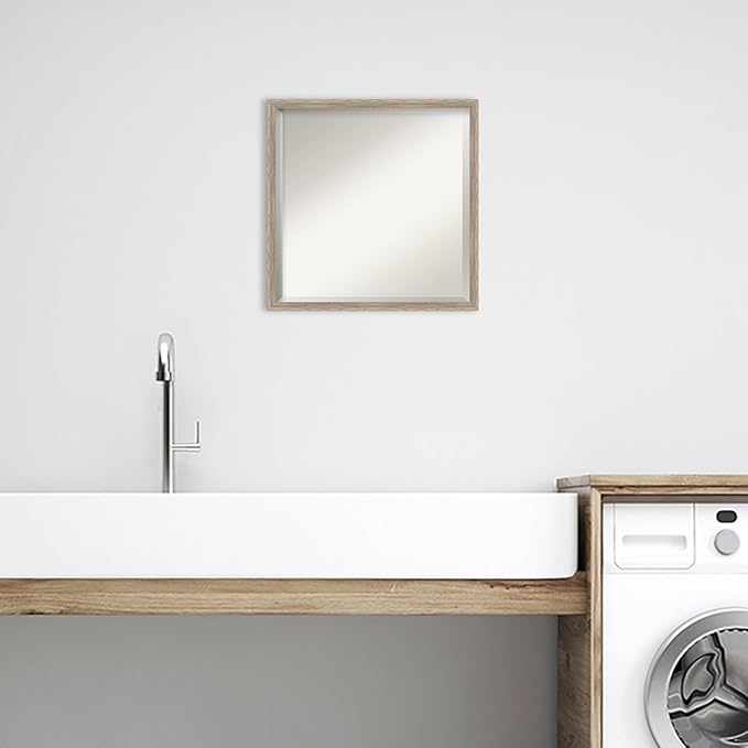 Amanti Art White Bathroom Mirror - Image 4