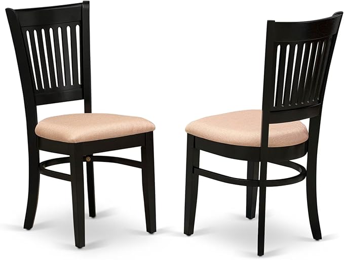 East West Furniture LGVA5-BLK-C 5 Piece Dining Room Furniture Set Includes a - Image 4