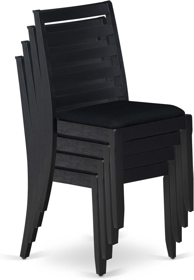 East West Furniture LGX19-BLK-24 -9 Piece Dining Set Includes a Rectangular - Image 21