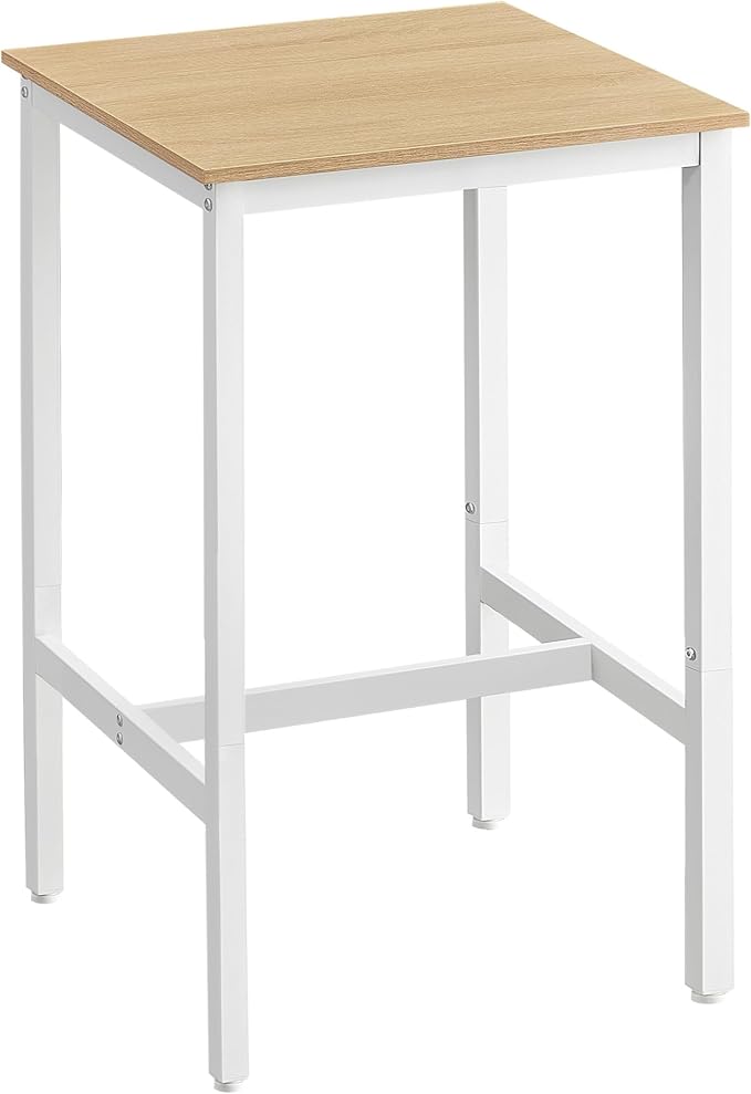 VASAGLE Bar Table, Small Kitchen Dining Table, High Top Pub Table, Height by VASAGLEbySONGMICSHOME