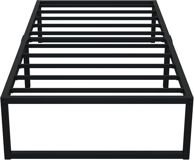 EMODA 14 Inch Narrow Twin Bed Frame 30x75, Heavy Duty Metal Platform No Box - Image 8