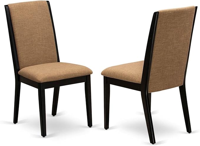 East West Furniture ANLA5-ABK-47 5 Piece Modern Dining Table Set Includes a - Image 3