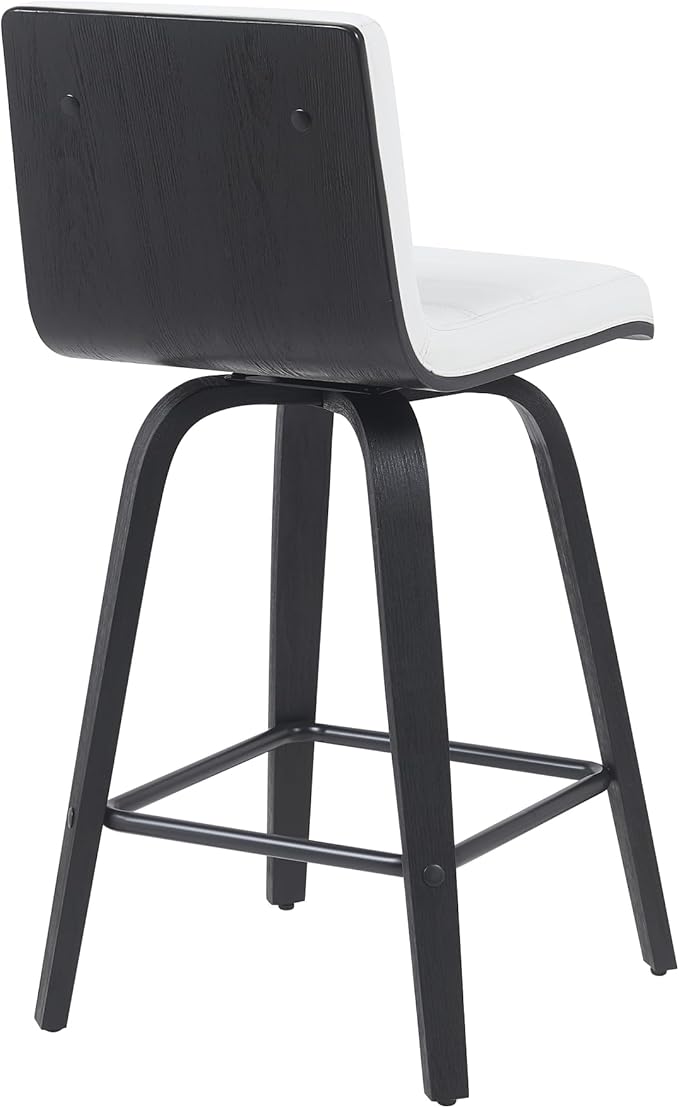 Armen Living Vienna Modern Swivel 26" Counter Height Barstool - Image 4