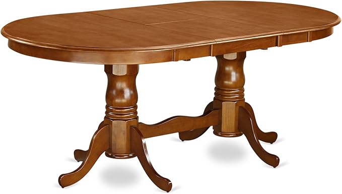 East West Furniture PLPO5-SBR-C 5 Piece Kitchen Table Set - Image 4