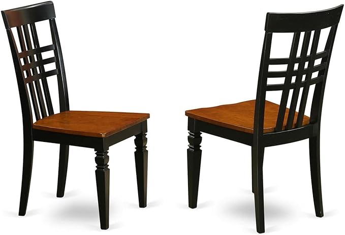 East West Furniture ANLG3-BCH-W 3 Piece Dining Room Table Set Contains a Round - Image 3