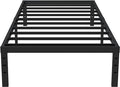 Twin Bed Frame No Box Spring Needed, 14 Inch Heavy Duty Metal Platform Bed by Upcanso