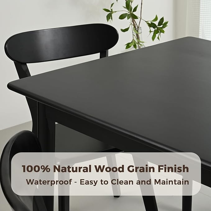 DELAVIN 70.8" Large Solid Wood Dining Table - Image 3