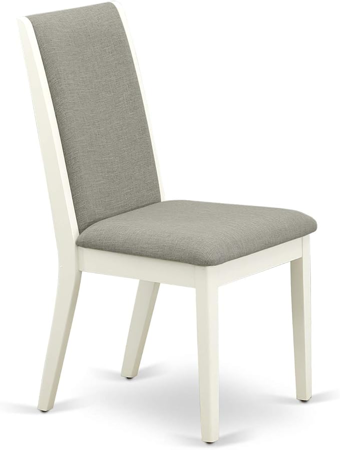 East West Furniture ANLA5-LWH-06 5 Piece Dining Room Furniture Set Includes a - Image 6