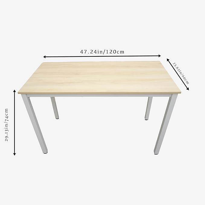 47 inch Large Computer Desk Wood, Modern Simple Style Desk - Image 2
