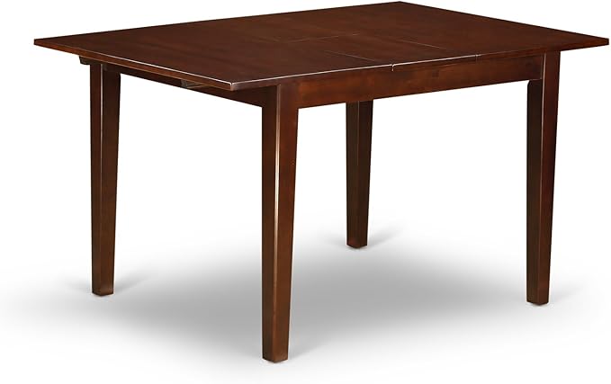 East West Furniture NOML3-MAH-LC 3 Piece Dining Table Set Contains a Rectangle - Image 5