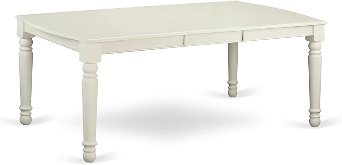 East West Furniture DOVE7-LWH-W 7 Piece Dining Table Set Consist of a Rectangle - Image 5