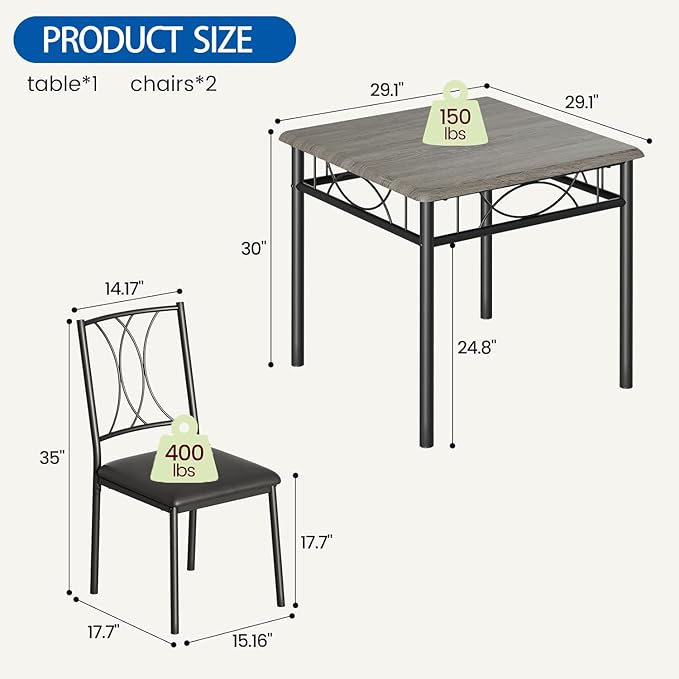 GarveeHome Small Dining Table Set - Image 8