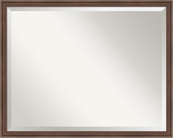Amanti Art Brown Bathroom Mirror by AmantiArt