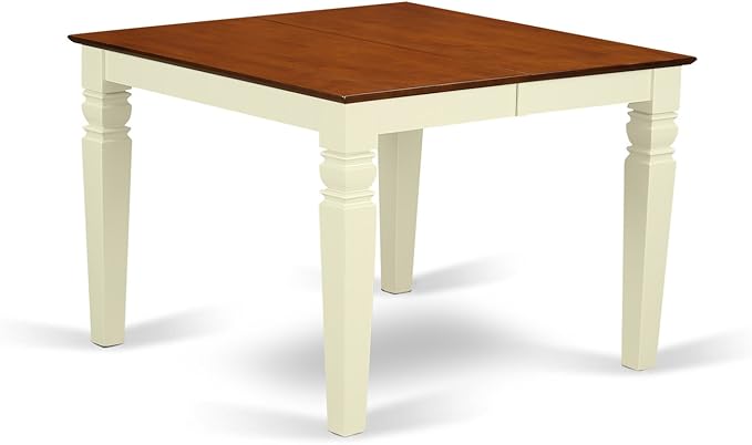 East West Furniture WEIP7-BMK-W 7 Piece Dining Set Consist of a Rectangle - Image 3