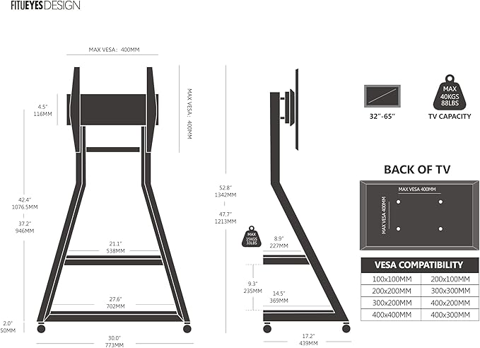 FITUEYES Design Corner TV Stand - Image 6