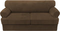 H.VERSAILTEX Sofa Cover 3 Piece T Cushion Loveseat Slipcovers Thick Velvet by HVERSAILTEX