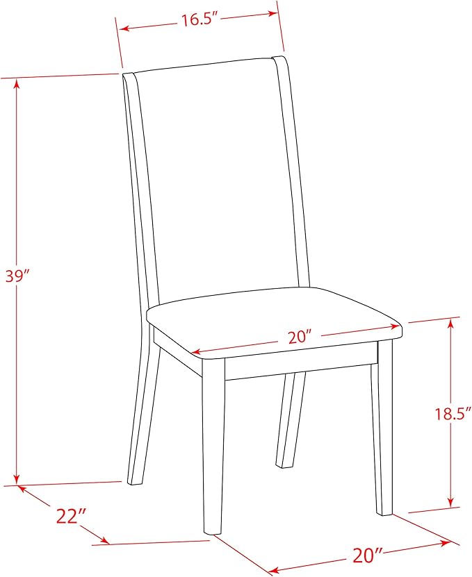 East West Furniture V027LA015-5 5 Piece Dining Room Table Set Includes a - Image 14