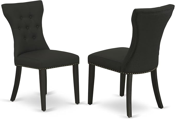East West Furniture ANGA3-ABK-24 3 Piece Dinette Set - Image 4