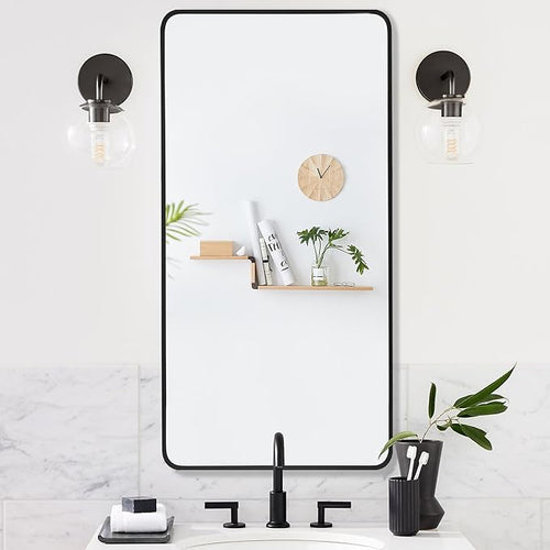 20x40 Inch Rectangle Bathroom Mirror - Image 2