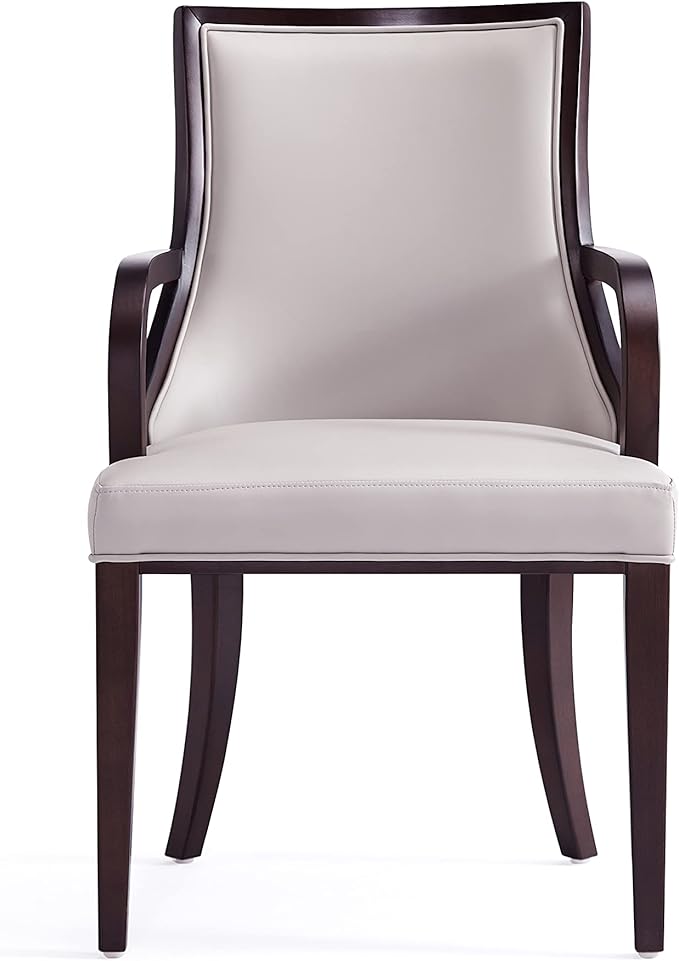 Manhattan Comfort Grand Faux Leather Dining Chairs, Traditional Design - Image 5