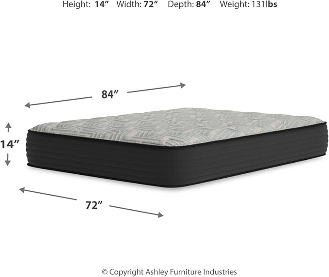 Signature Design by Ashley Twin Size Comfort Plus 10 Inch Hybrid Mattress - Image 2