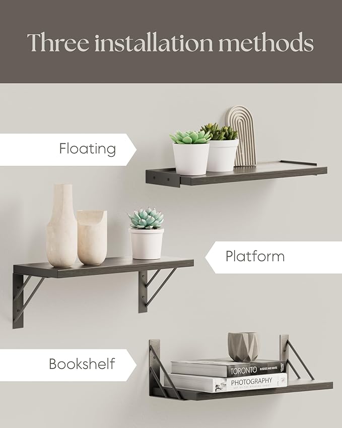 BAYKA Wall Shelves for Bedroom Decor, Floating Wall Shelves for Living Room - Image 6