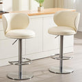 Black Titanium Stainless Steel Bar Stools, Grade Modern Leather Bar Chair by AULIFE