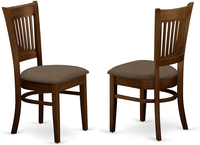 East West Furniture DLVA3-ESP-C 3 Piece Kitchen Table & Chairs Set Contains a - Image 3