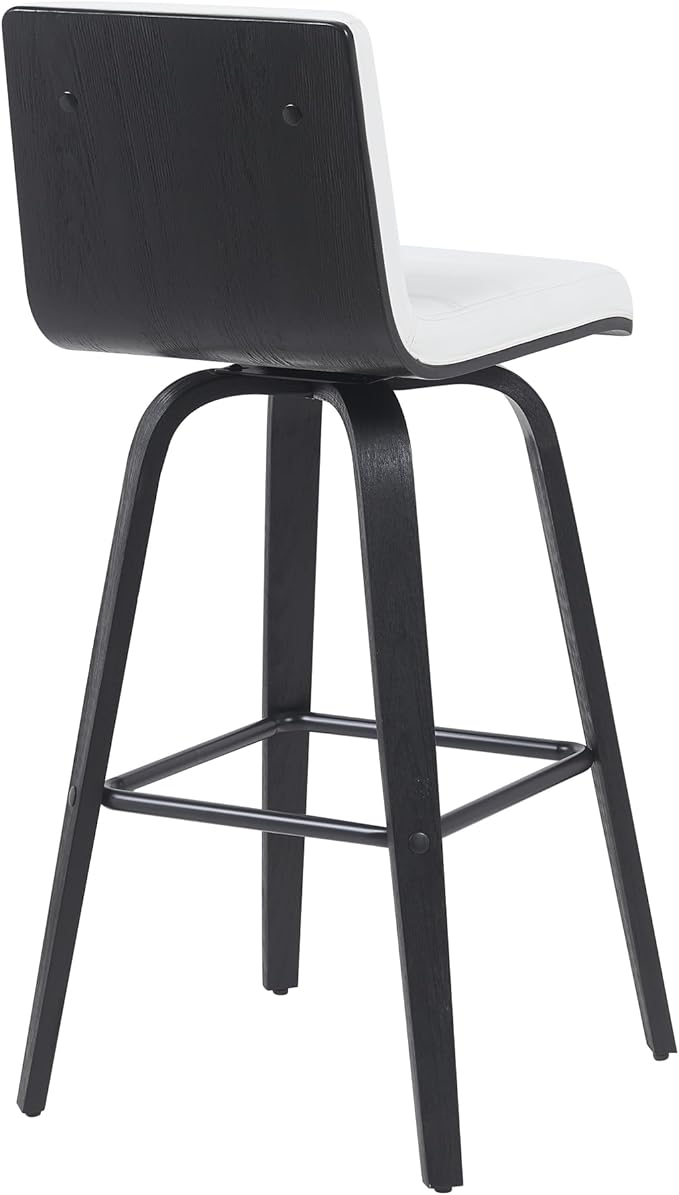Armen Living Vienna Modern Swivel 30" Bar Height Barstool - Image 4