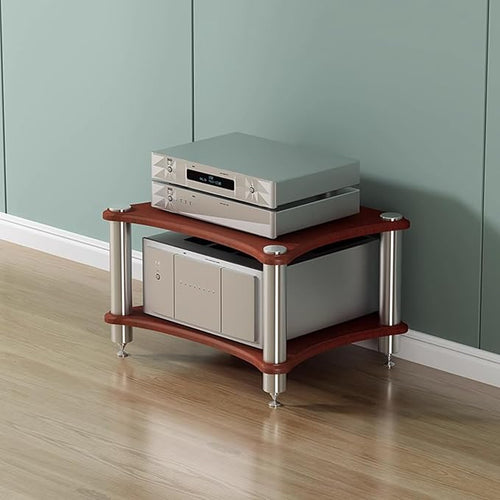 2-Tier AV Media Stand, Stereo Racks and Stands, Video Component Cabinet Audio by SHZYJBRY