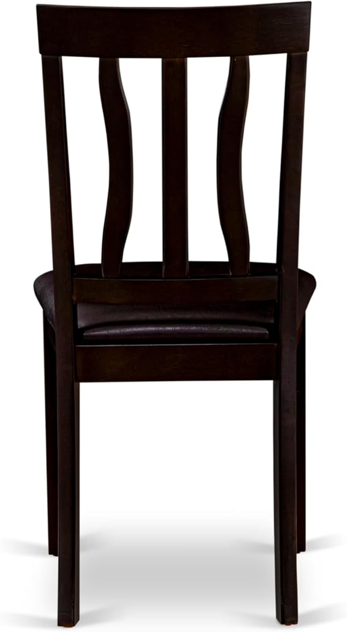 East West Furniture BOAN5-CAP-LC 5 Piece Dining Set Includes a Round Dinner - Image 11