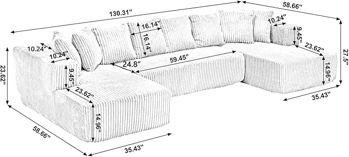 Free Combination Cloud Boneless Modular Sectional Sofa - Image 2