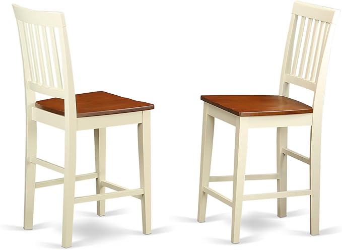 East West Furniture YAVN5-WHI-W 5 Piece Kitchen Counter Set Includes a - Image 5