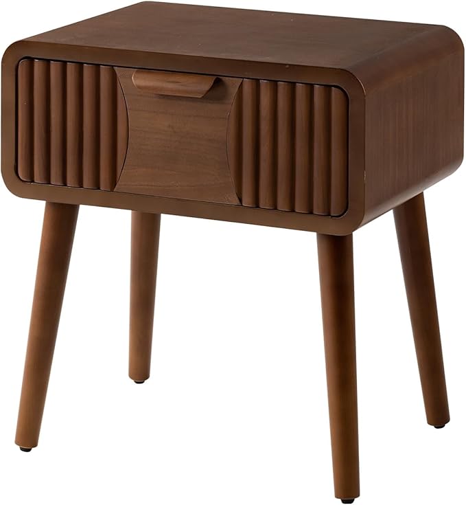 COSIEST Mid Century Modern Nightstand, MCM Vintage Bedside Table - Image 9