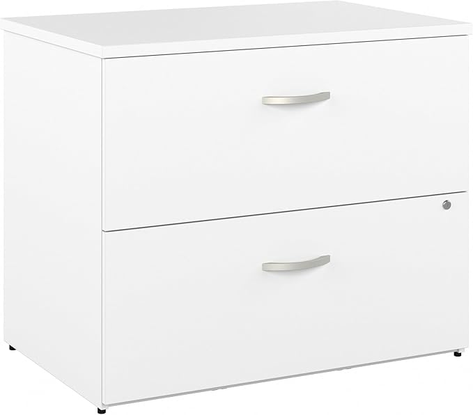 Bush Business Furniture Studio C Locking Lateral File Cabinet in White - Image 3