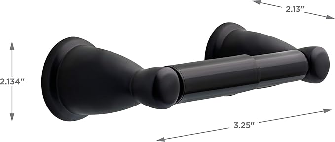 Franklin Brass Kinla 3-Piece Bathroom Set Matte Black 24" Towel Bar Rack - Image 14