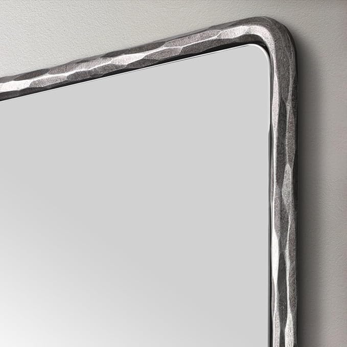ANDY STAR Hand-Forged Silver Bathroom Mirror - Image 3