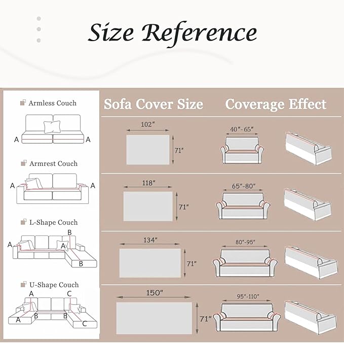 Couch Cover for Dogs Washable Sofa Cover, Sectional Couch Covers, Sofa Covers - Image 7