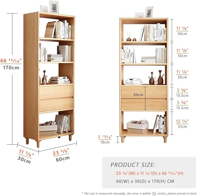 IOTXY White Mid-Century Bookcase - Image 2