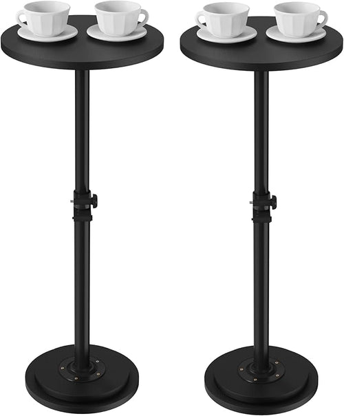 2Pack Drink Table, Small Round Side Table by HomeOrganizerandStorage