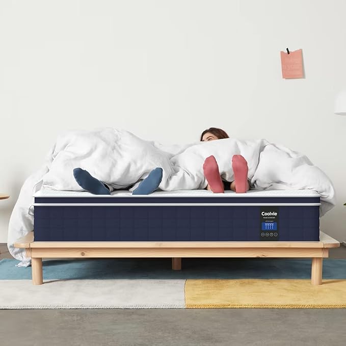 Full Size Mattress 12 Inch, Coolvie Firm Mattress Hybrid in a Box - Image 5